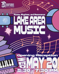 Lake Area Music promotional flyer - May 20, 5:30 - 7:30 p.m.
